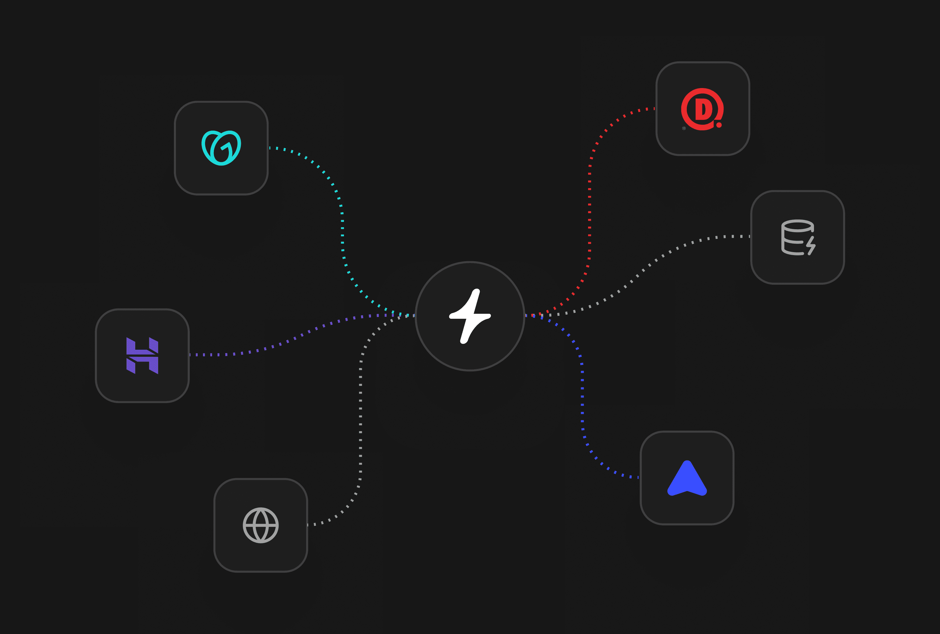 Check Domain Availability tool showing Instant Domain Search connected to WHOIS, registrar, and availability data sources