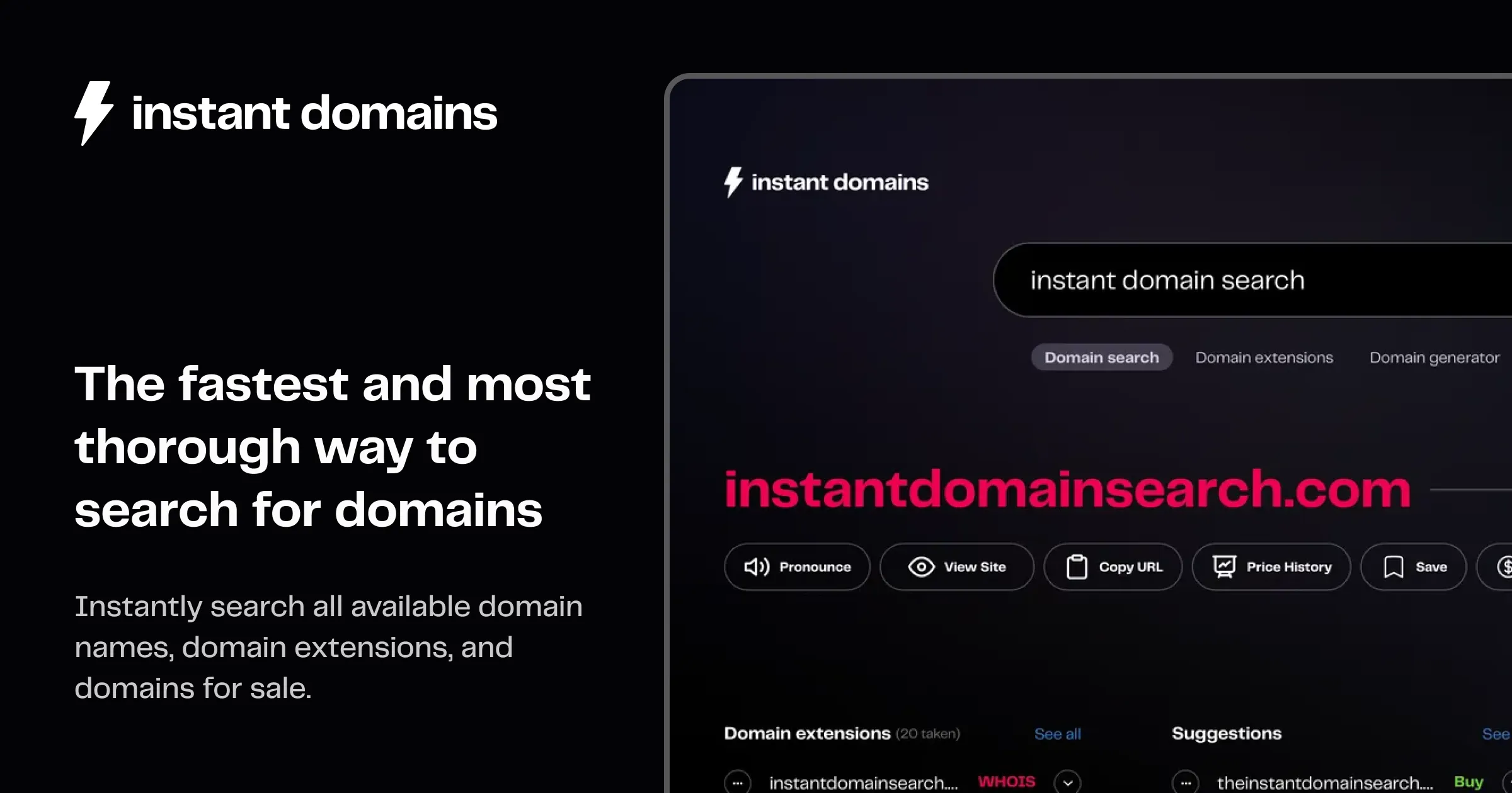 How To Buy A Domain Name | Instant Domain Search